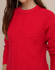 Saige Sweater | Grenadine Red