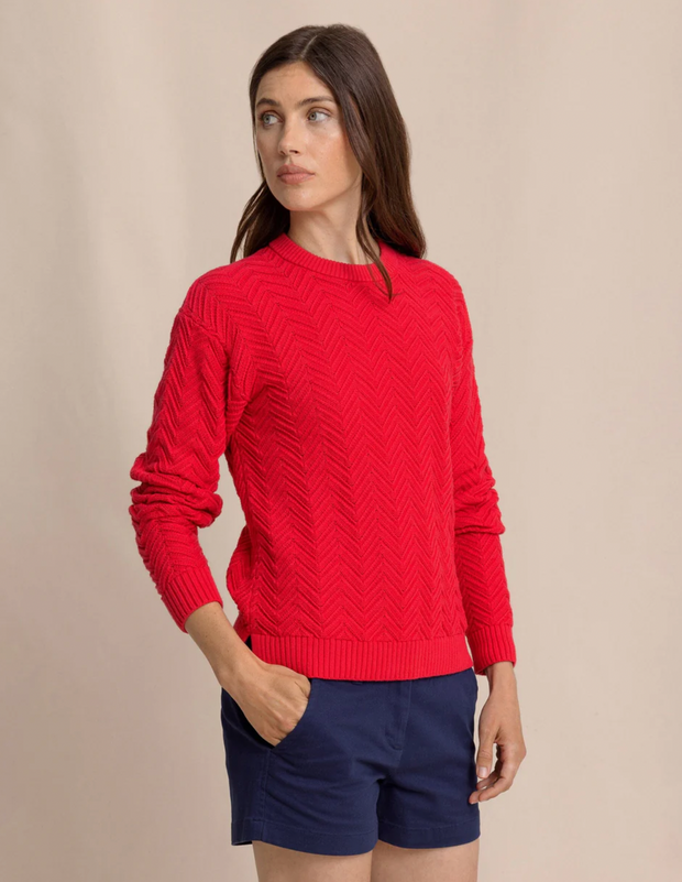 Saige Sweater | Grenadine Red