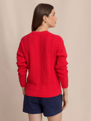 Saige Sweater | Grenadine Red