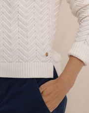 Saige Sweater | Sand White