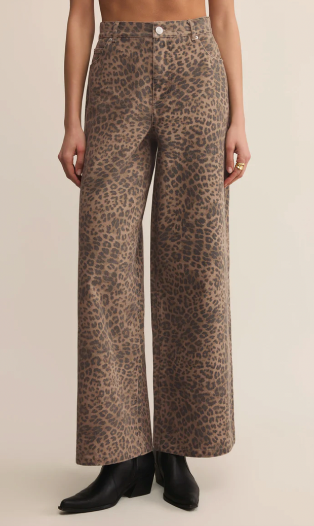 Marli Denim Leopard Pant