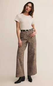 Marli Denim Leopard Pant