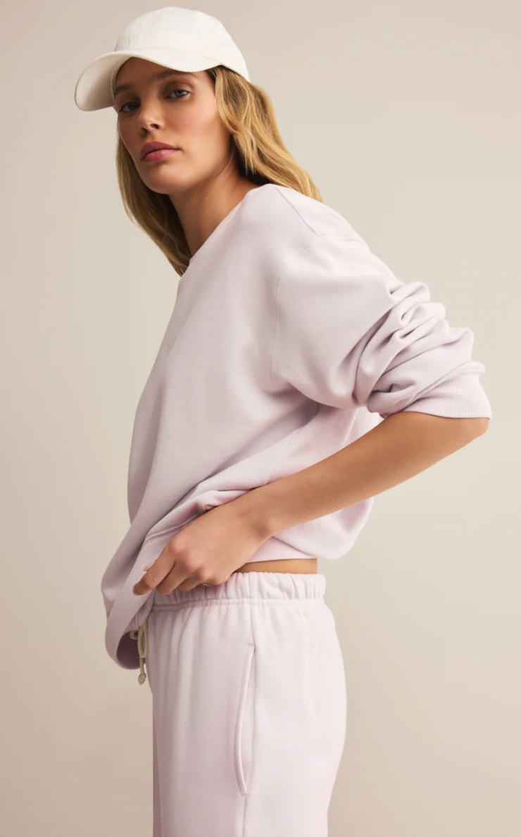 Classic Boyfriend Sweatshirt | Lavender Ice