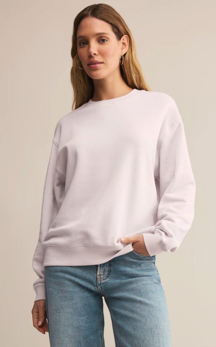 Classic Boyfriend Sweatshirt | Lavender Ice