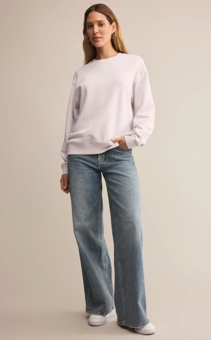Classic Boyfriend Sweatshirt | Lavender Ice