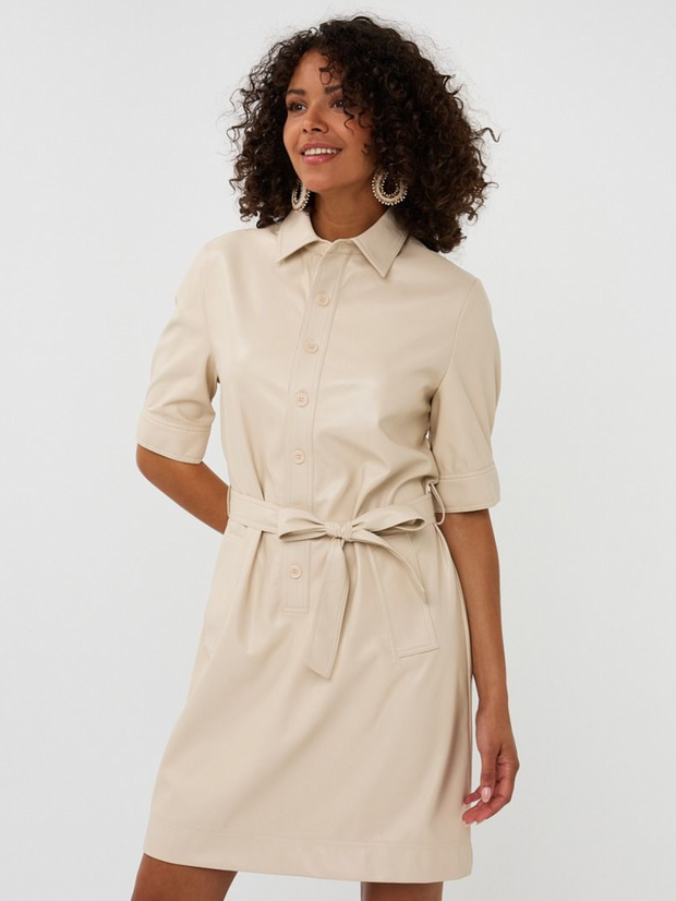 Dutton Vegan Faux Leather Dress