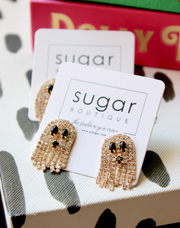 Boujee Rhinestone Ghost Earring