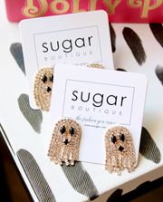 Boujee Rhinestone Ghost Earring