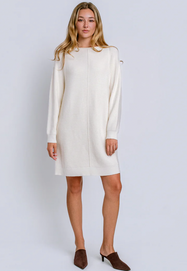 Asima Sweater Dress | Cream