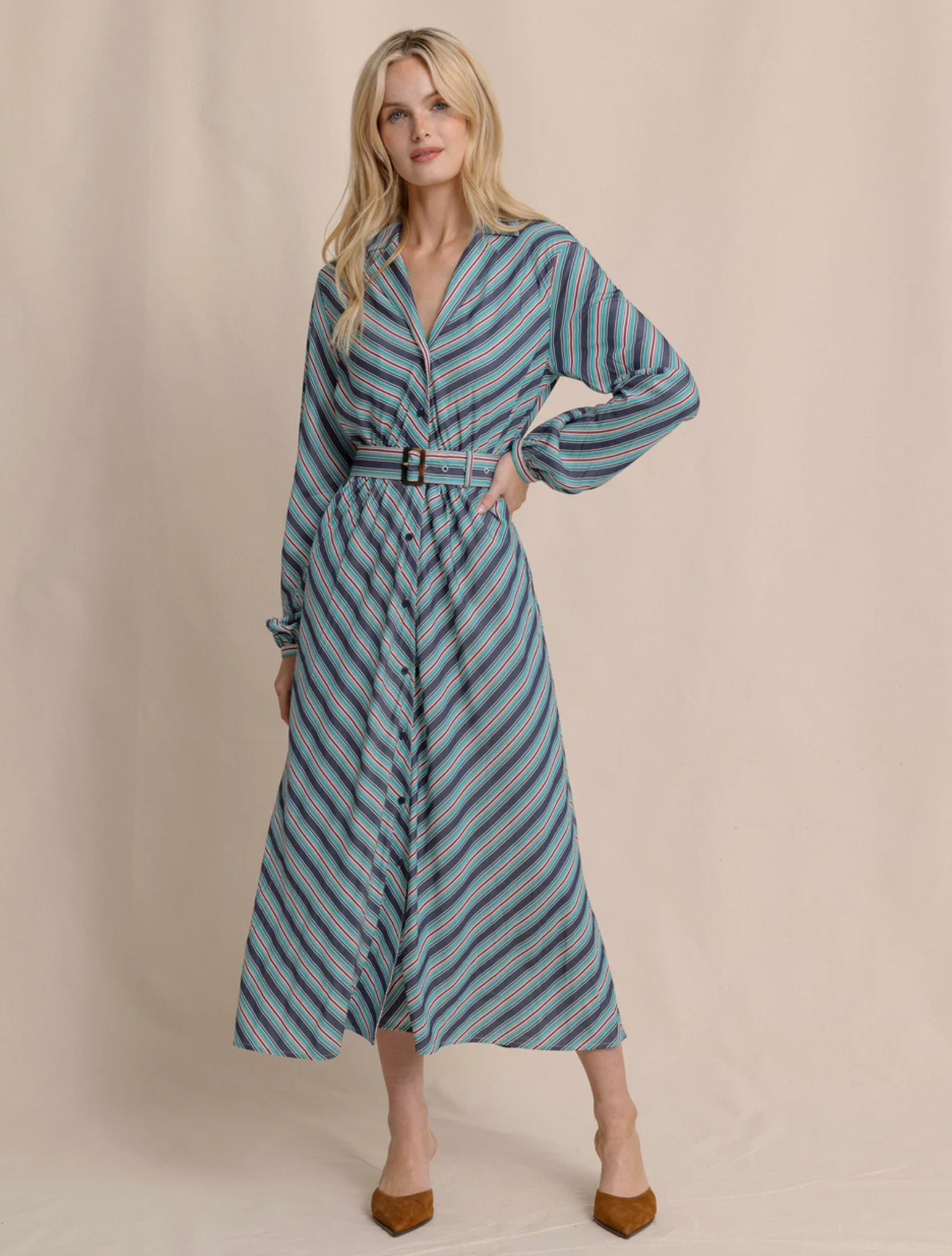 Clarissa Stripe Maxi Dress