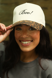 Boo! Leopard Trucker Hat