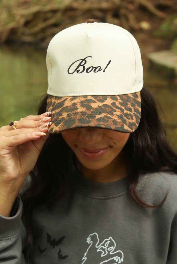 Boo! Leopard Trucker Hat