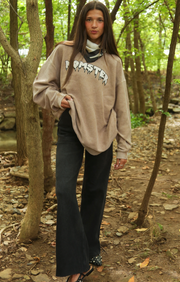 Momster Corded Sweatshirt | Latte