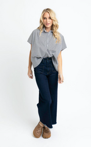 Tailgate Stripe Top | Black