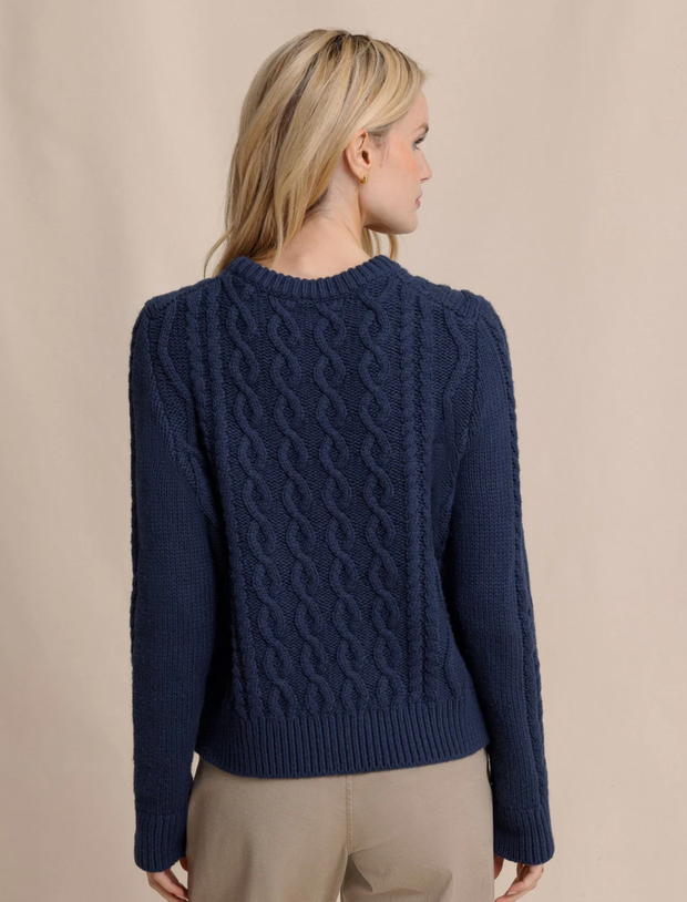 Connie Cable Knit Sweater | Dress Blue