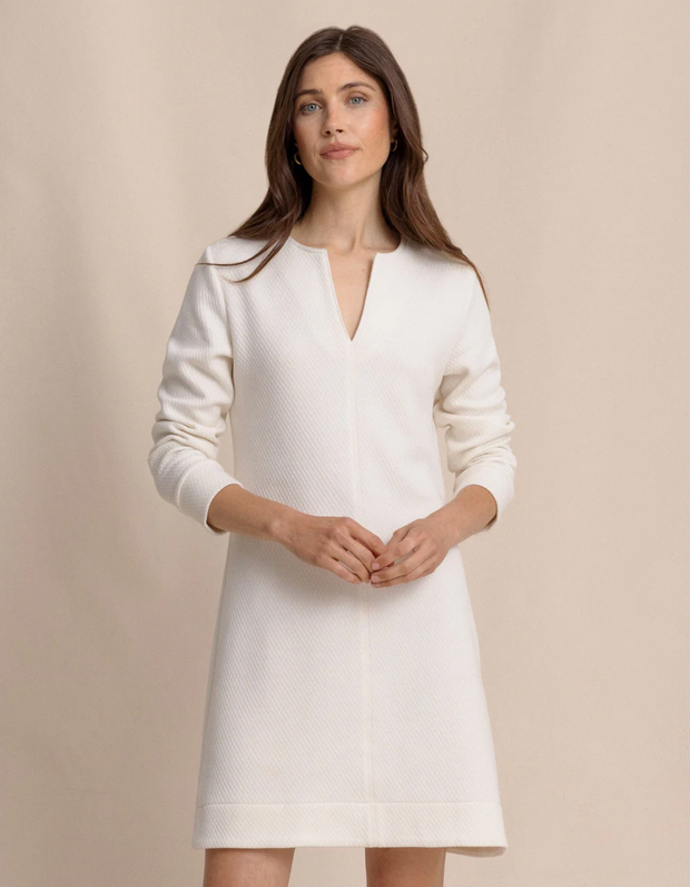 Cody Jacquard Dress | Sand White