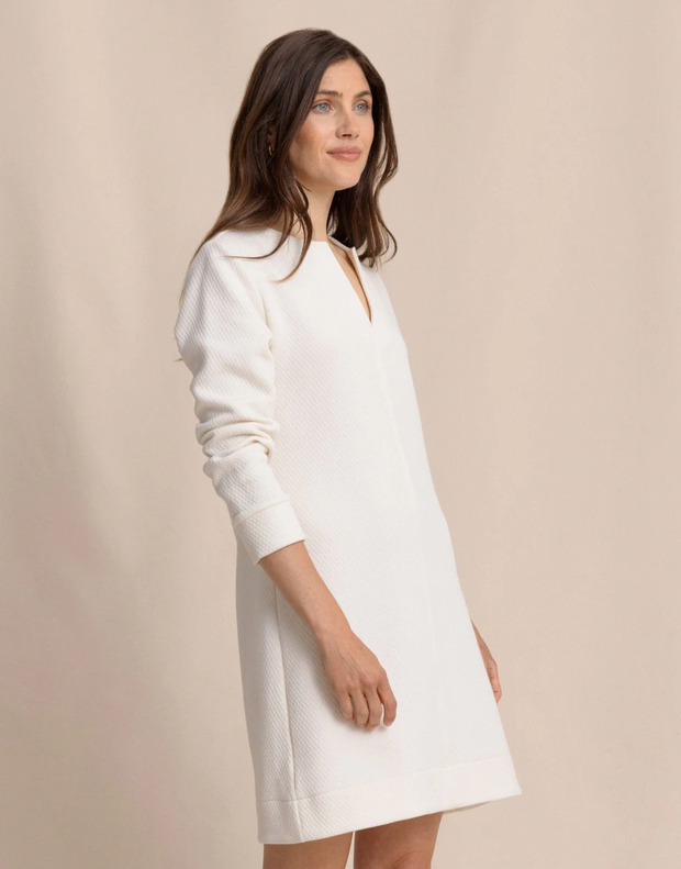 Cody Jacquard Dress | Sand White