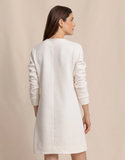 Cody Jacquard Dress | Sand White
