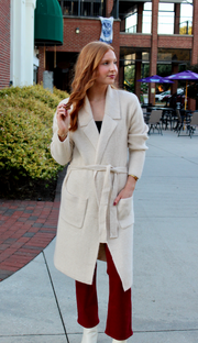 Aspen Soft Blend Belted Sweater Cardigan