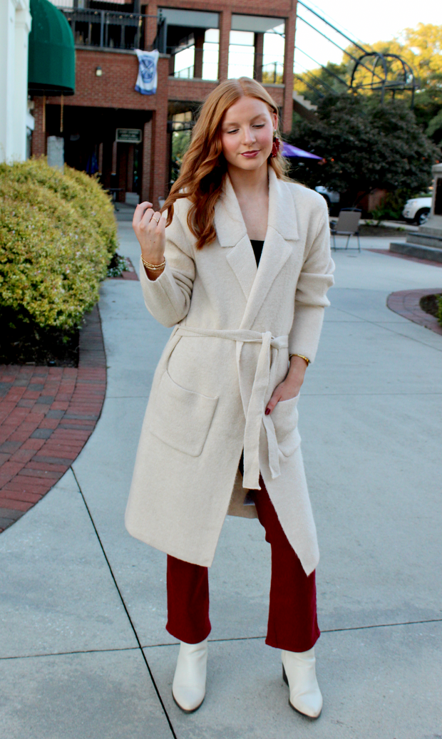 Aspen Soft Blend Belted Sweater Cardigan