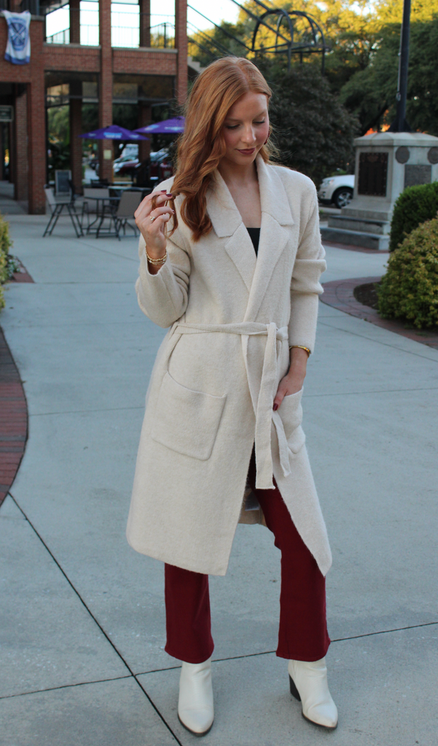 Aspen Soft Blend Belted Sweater Cardigan