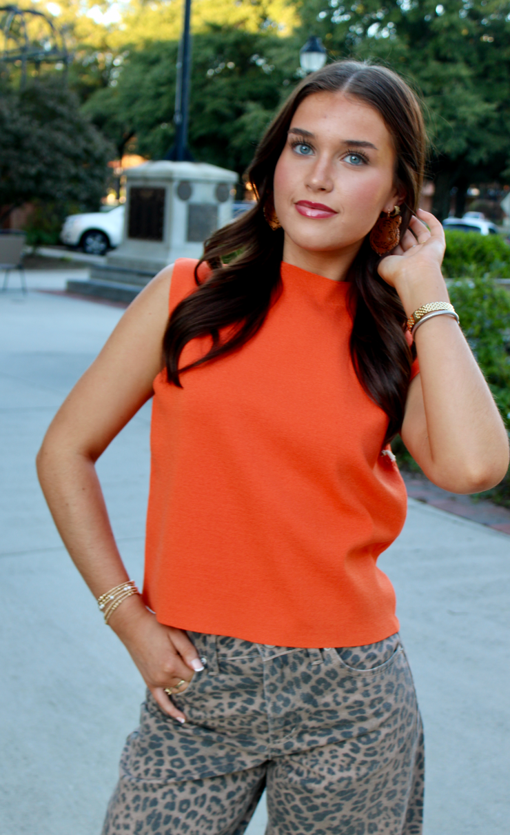 Betty Top | Orange Flame
