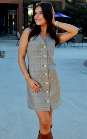 Upper East Side Plaid Dress