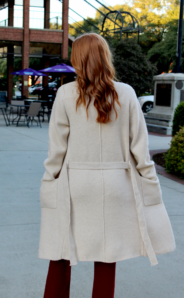Aspen Soft Blend Belted Sweater Cardigan