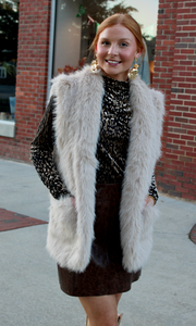 Moby Gathered Leopard Mock Neck Top