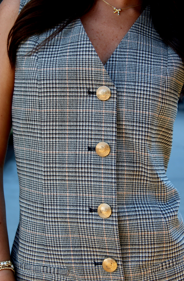 Upper East Side Plaid Dress