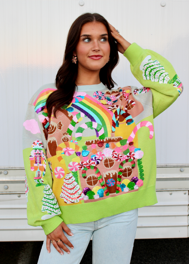 Christmas Candyland Knit Sweater