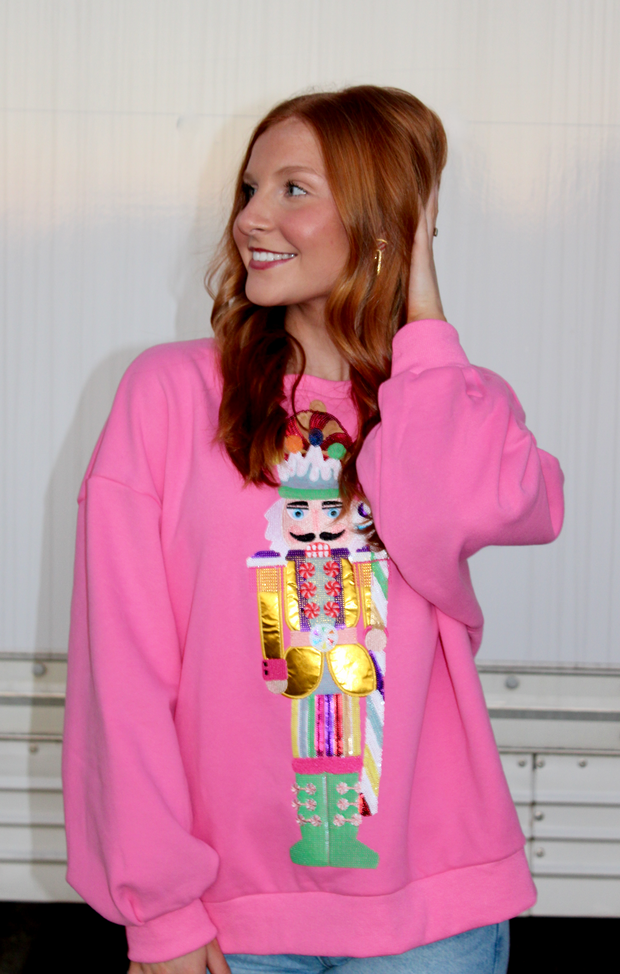 Pink Candyland Nutcracker Sweatshirt