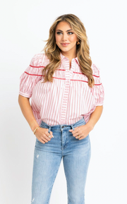 Pink Dreams Stripe Top