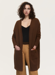 Gwyneth Long Cardigan | Espresso