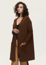 Gwyneth Long Cardigan | Espresso