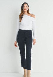 Vintage Cropped Flare | Black