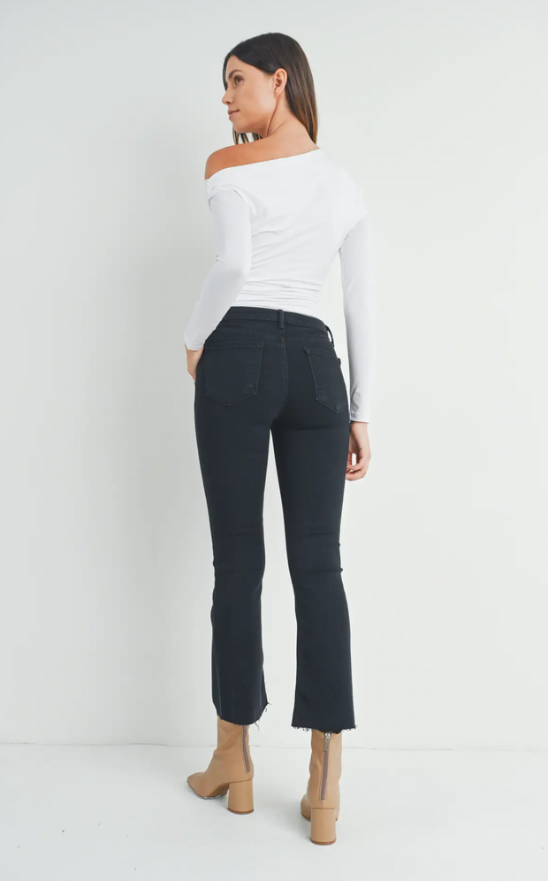 Vintage Cropped Flare | Black