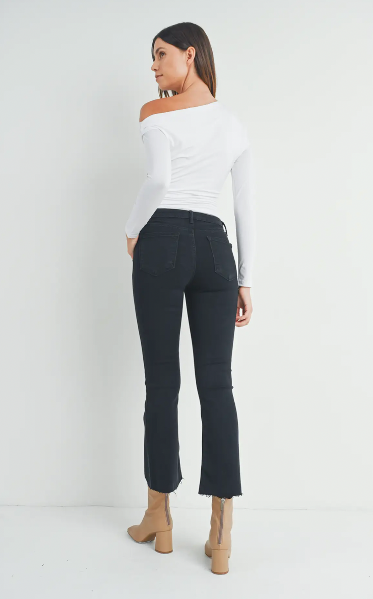 Vintage Cropped Flare | Black