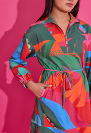 Logan Dress | Tropical Jingle