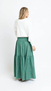 Green Vine Maxi Skirt