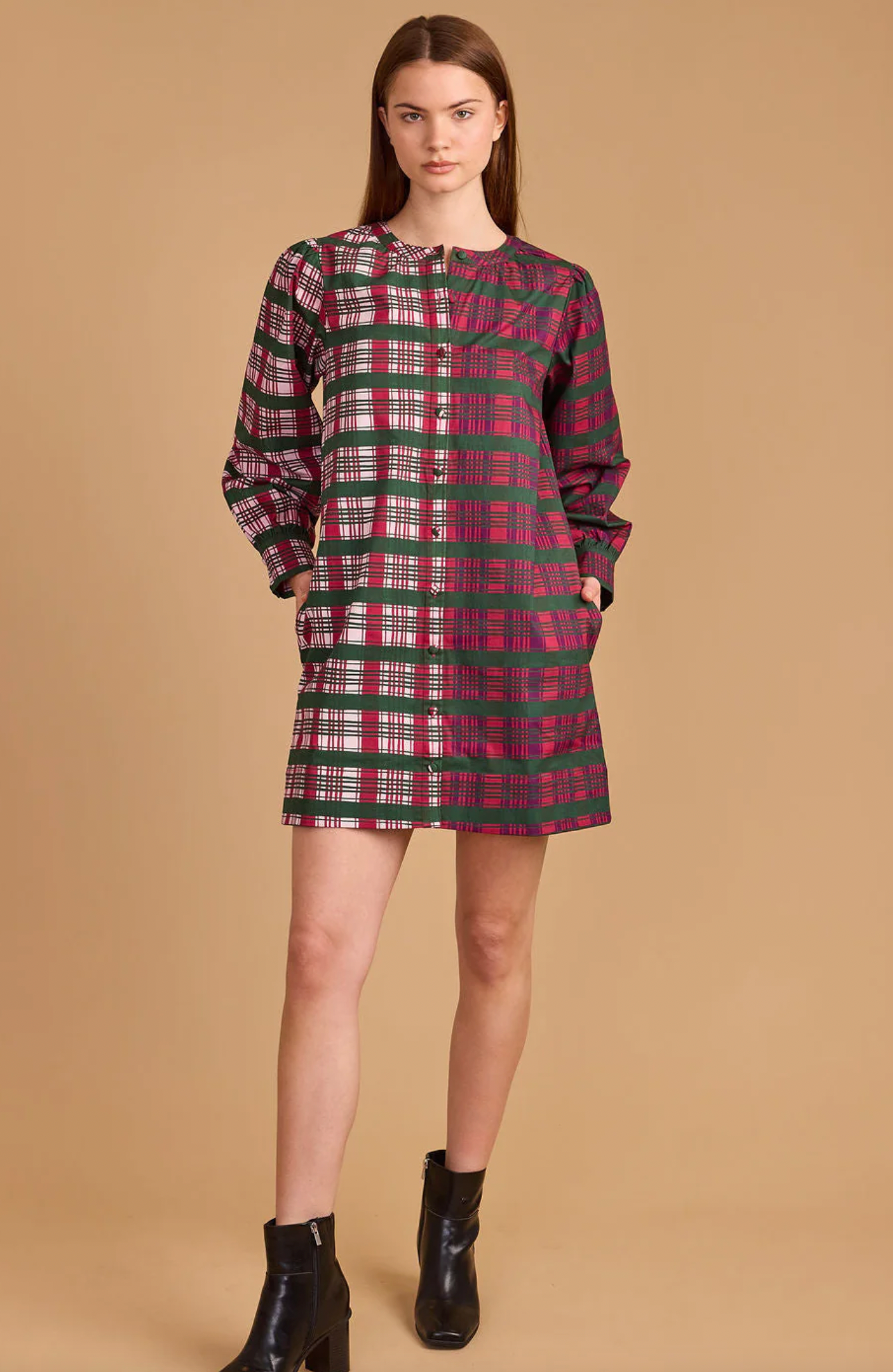 Leslie Dress | Party Plaid