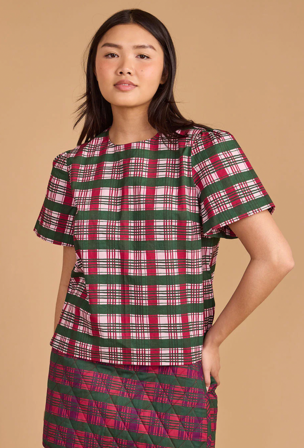 Jamie Top | Party Plaid