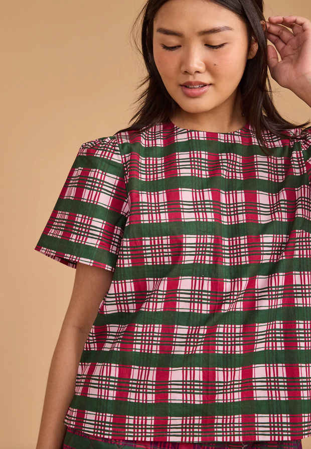 Jamie Top | Party Plaid