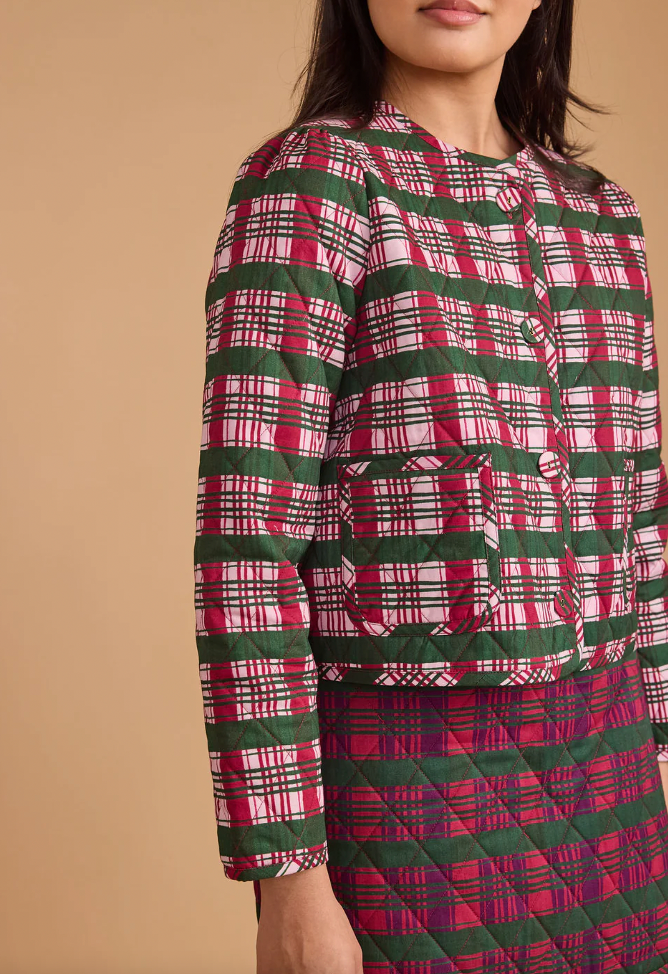 Hazel Jacket | Party Plaid