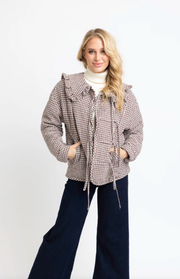 Mocha Latte Gingham Jacket