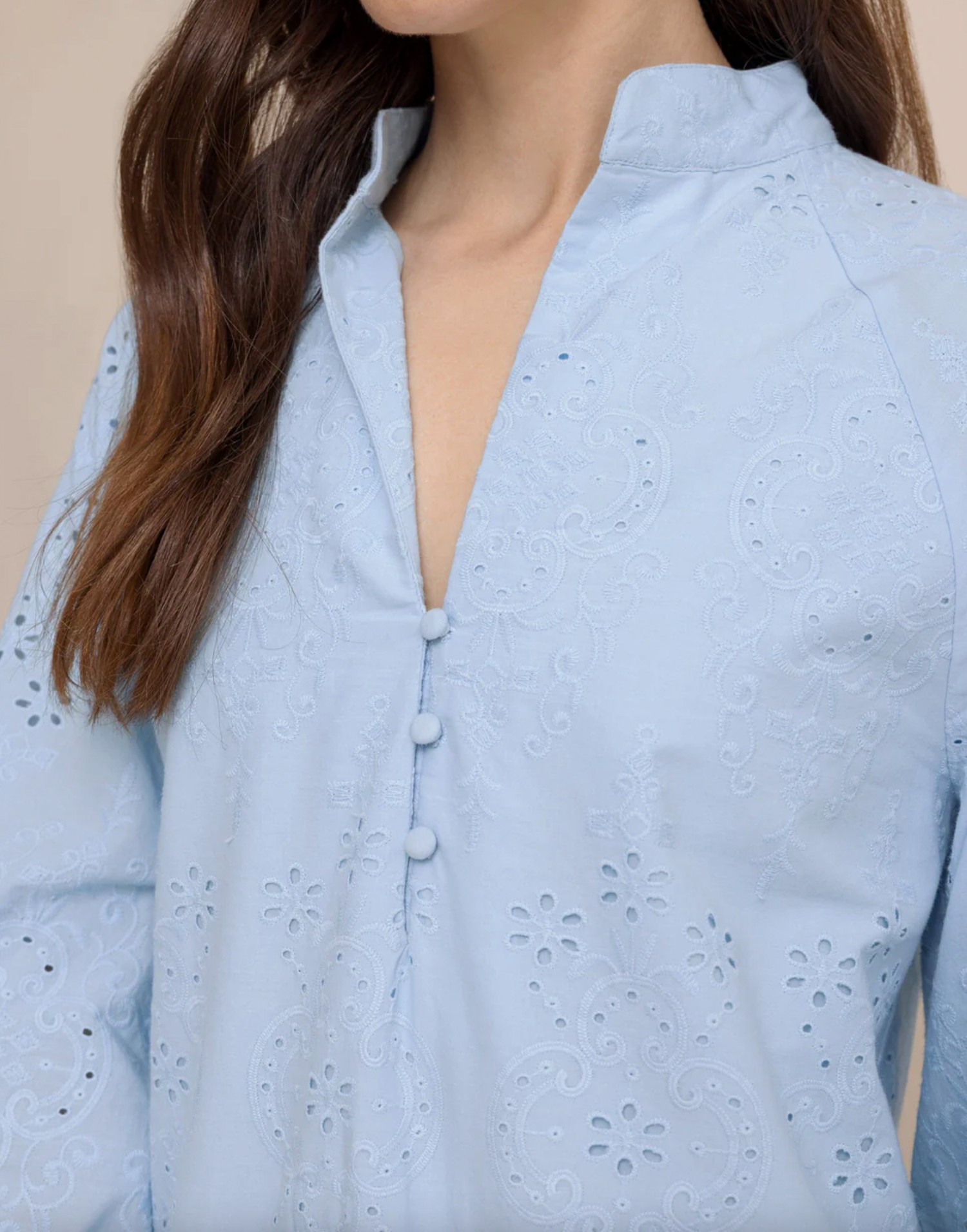 Mandy Embroidered Bubble Sleeve Dress