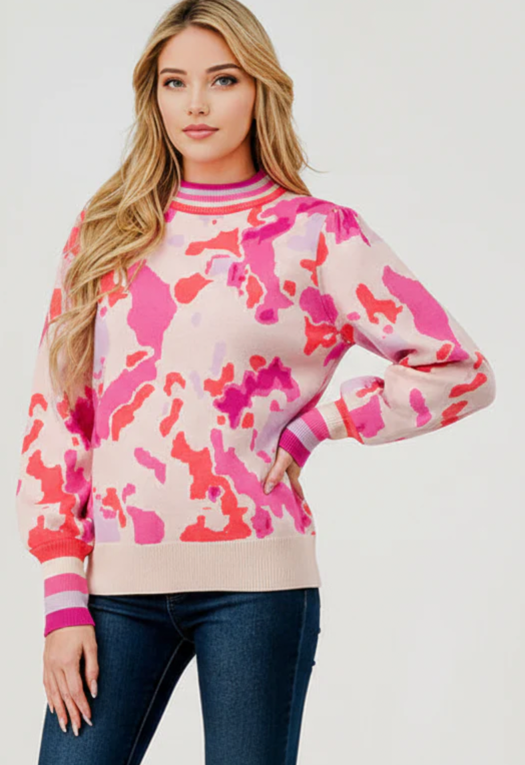 *1/13 PREORDER* Kaley Abstract Sweater