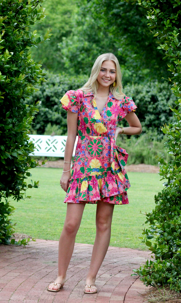 Azalea Ruffle Wrap Dress