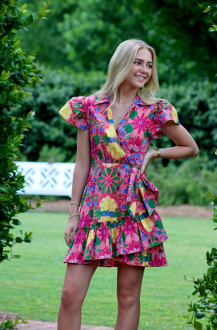 Azalea Ruffle Wrap Dress