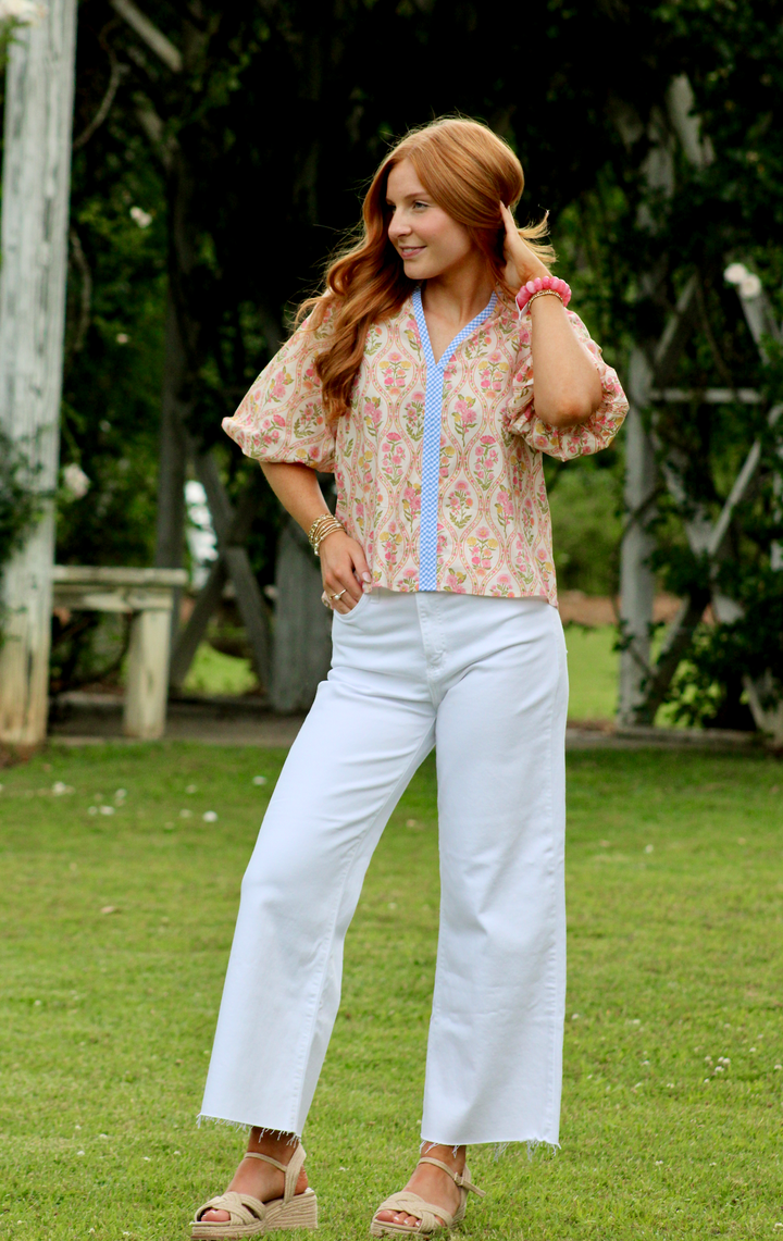 Scissor Cut Wide Leg | Optic White